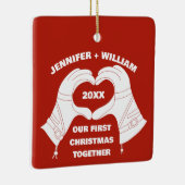 Skischuhe Handgelenkform Personalisiert Keramikornament (Rechts)