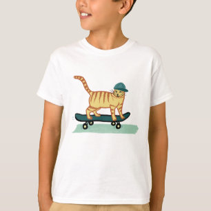 Skischuhe Tabby Cat Niedlich T-Shirt