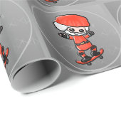 Skischuhe Weihnachten Geschenkpapier (Rolleneckpunkt)