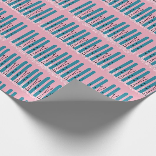 Skischuhpapier Geschenkpapier (Ecke)