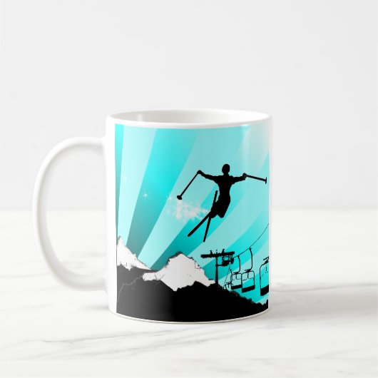 Skischuhweg Kaffeetasse (Links)