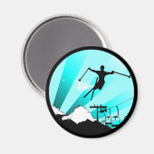 Skischuhweg Magnet (Vorderseite/Rückseite)