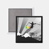 Skischuhweg Magnet (Vorderseite/Rückseite)