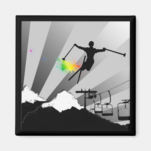 Skischuhweg Magnet (Vorne)