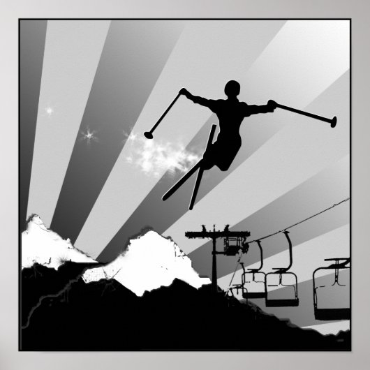 Skischuhweg Poster (Vorne)