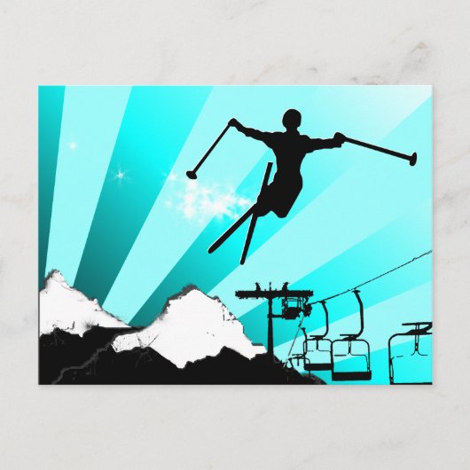 Skischuhweg Postkarte (Vorderseite)