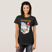 Skischule Schweiz T-Shirt (Vorne ganz)