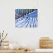 Skischule Tignes Frankreich Poster (Küche)
