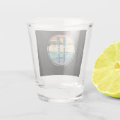 Skischulen Vintag Schnapsglas (Rückseite)