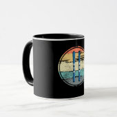 Skischulen Vintag Tasse (Vorderseite Links)