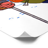 Skischulposter Poster (Ecke)