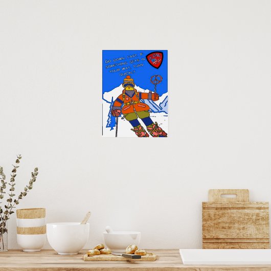 Skischulposter Poster (Küche)