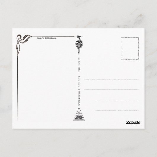 Skispringen Postkarte (Rückseite)