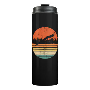 Skispringen Retro Skispringer Geschenk Thermosbecher