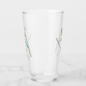 Skispringen-Strichmännchen Glas (Links)