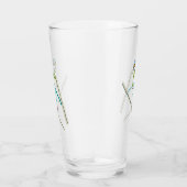 Skispringen-Strichmännchen Glas (Rechts)