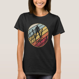 Skispringen Vintage Skifliegen Skiferien Skisk T-Shirt