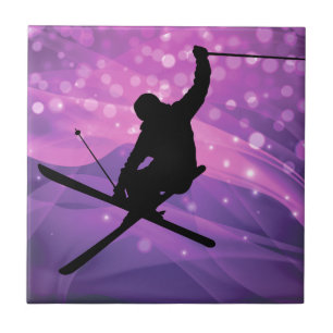 Skisprung Fliese