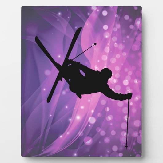 Skisprung Fotoplatte (Vorderseite)