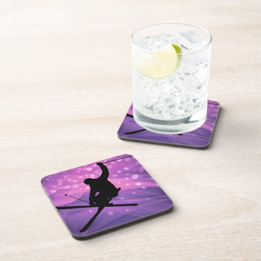 Skisprung Getränkeuntersetzer (Rechte Seite)