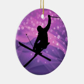 Skisprung Keramik Ornament (Rechts)