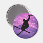 Skisprung Magnet (Vorderseite/Rückseite)