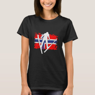 Skisprung Norwegen Ski fliegenden Wintersportju T-Shirt