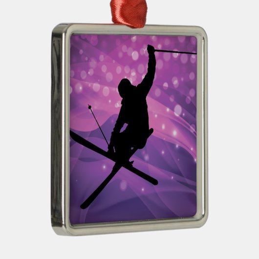 Skisprung Ornament Aus Metall (Rechts)