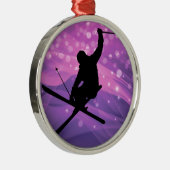 Skisprung Ornament Aus Metall (Rechts)