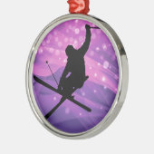 Skisprung Ornament Aus Metall (Links)