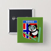 Skisprung Panda Button (Vorne & Hinten)