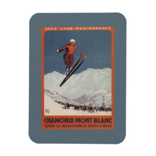 Skisprung - PLM Olympic Promo Poster Magnet