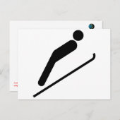 Skisprung Postkarte (Vorne/Hinten)