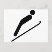 Skisprung Postkarte (Vorderseite)