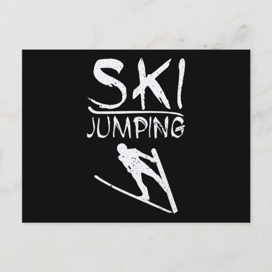 Skisprung Postkarte (Vorderseite)
