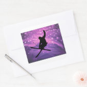 Skisprung Quadratischer Aufkleber (Umschlag)