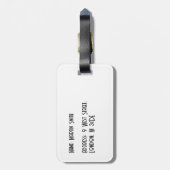 Skisprung Spritzer Gepäckanhänger (Rückseite vertikal)