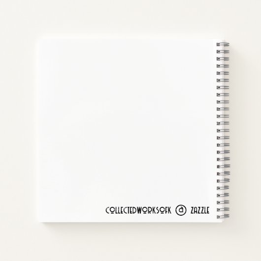 Skisprung Spritzer Notizblock (Rückseite)