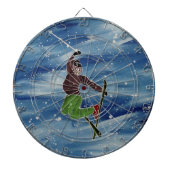 Skisprungkarte Dartscheibe (vorne)