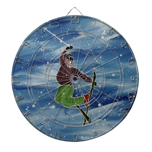 Skisprungkarte Dartscheibe (vorne)