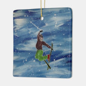 Skisprunkverzierung Keramikornament (Links)