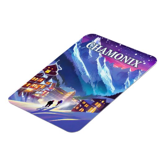 Skistation Chamonix, Alpenperle Magnet (Linke Seite)