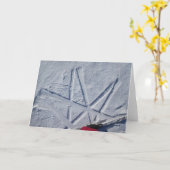 Skisternnotecard Karte (Gelbe Blume)