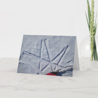 Skisternnotecard Karte