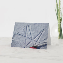 Skisternnotecard Karte