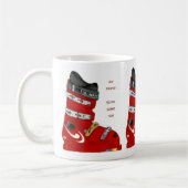 Skistiefel gehen Ski fahrendes Dia etwas Spaß Kaffeetasse (Links)