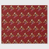 Skistockmann Geschenkpapier (Flach)