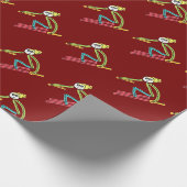 Skistockmann Geschenkpapier (Ecke)