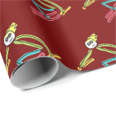 Skistockmann Geschenkpapier (Rolleneckpunkt)
