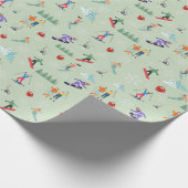 Skitag-Wrapierpapier Geschenkpapier (Ecke)